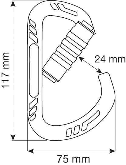  Карабин Camp GUIDE XL 3LOCK - Green в Краснодаре  