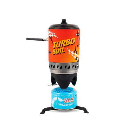Система приготовления пищи газовая Следопыт Forza Turbo Boil с переходником (без баллона)